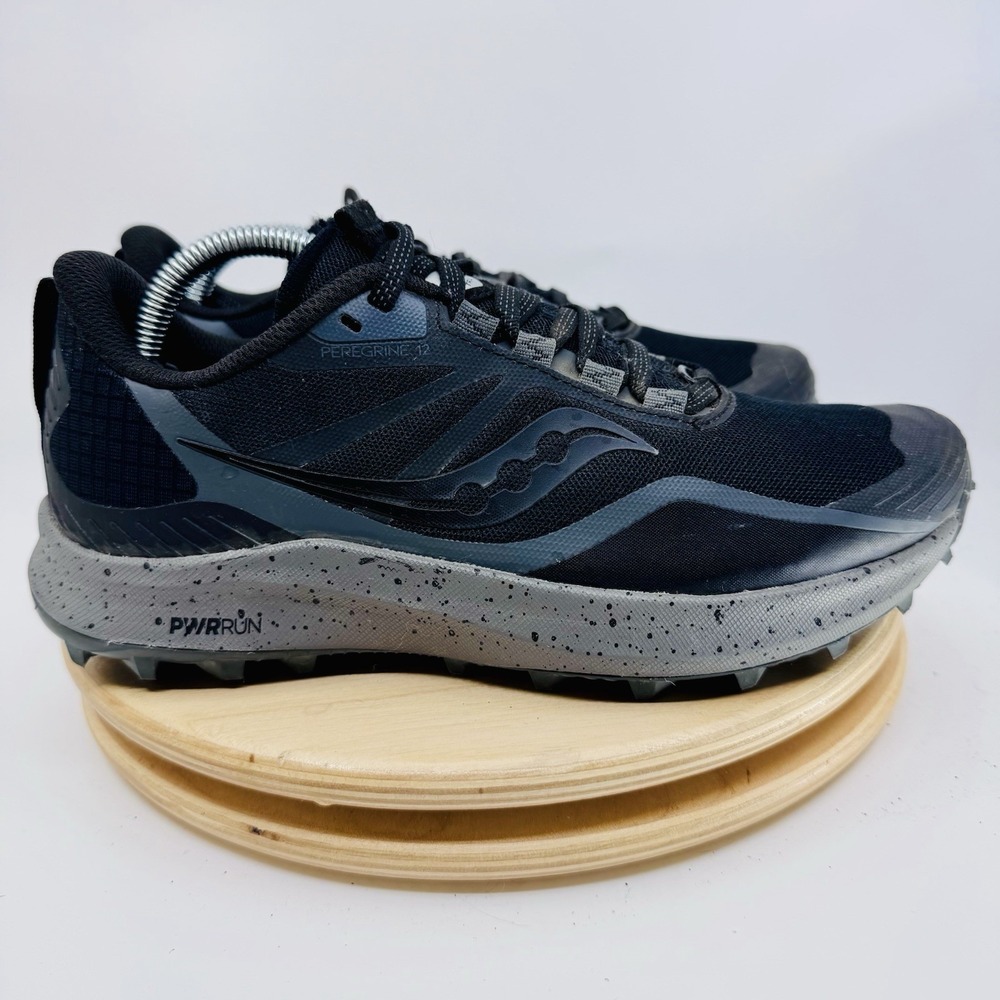 Saucony Peregrine 13 Shoes Women's 7 Black Trail Running Sneakers S10737-05 - Picture 4 of 9
